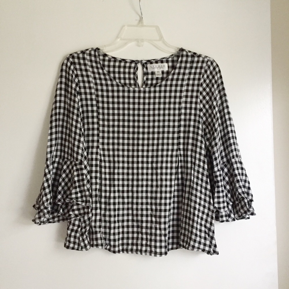 Studio Gingham Blouse - Picture 2 of 7
